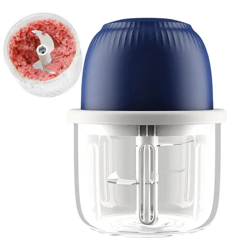 

Electric Garlic Chopper Mini Rechargeable Small Vegetable Processor Portable Multi-Function Copper Onion Veg Cutter Meat Grinde
