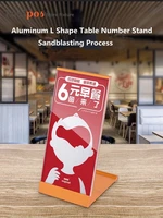 120x55mm metal table number place card holder stand price label paper sign holder stand menu holder frame