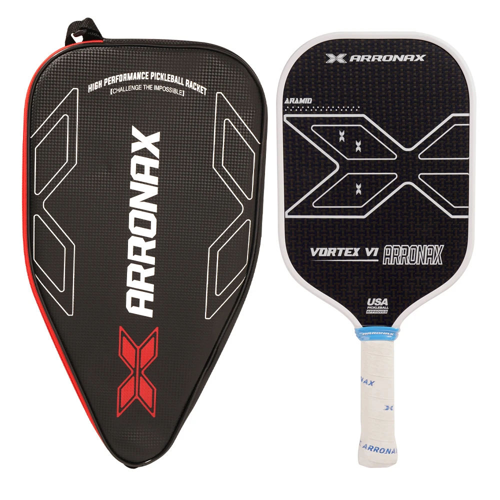 ARRONAX-Pickleball Paddle Карбоновая фрикционная поверхность 16 мм легкое весло с сотовым