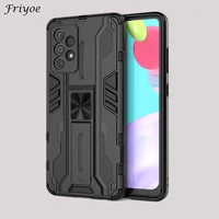 armor back cover for samsung galaxy a52 a52s 5g kickstand magnetic holder shockproof case coque