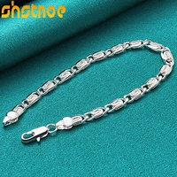 925 sterling silver sideways chain bracelet for women man party engagement wedding gift fashion charm jewelry