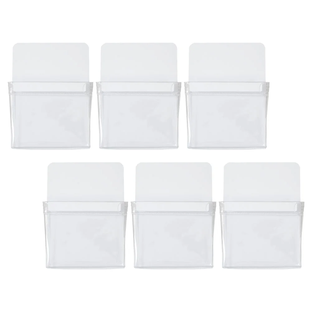 

6 Pcs Magnetic Pen Holders Compartment Marker Eraser Storage Box Container Dry Soft Whiteboard Fridge