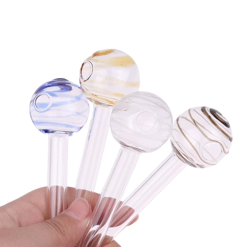 

Ripple 110mm Clear Glass Tube Oil Nail Glass Oil Burner Thick Glass Oil Burner Tube