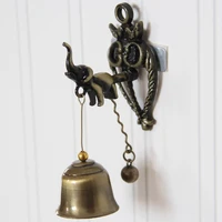 room decor aesthetic retro nostalgic animal door bell metal iron wind chime hanging wall horse elephant owl shape