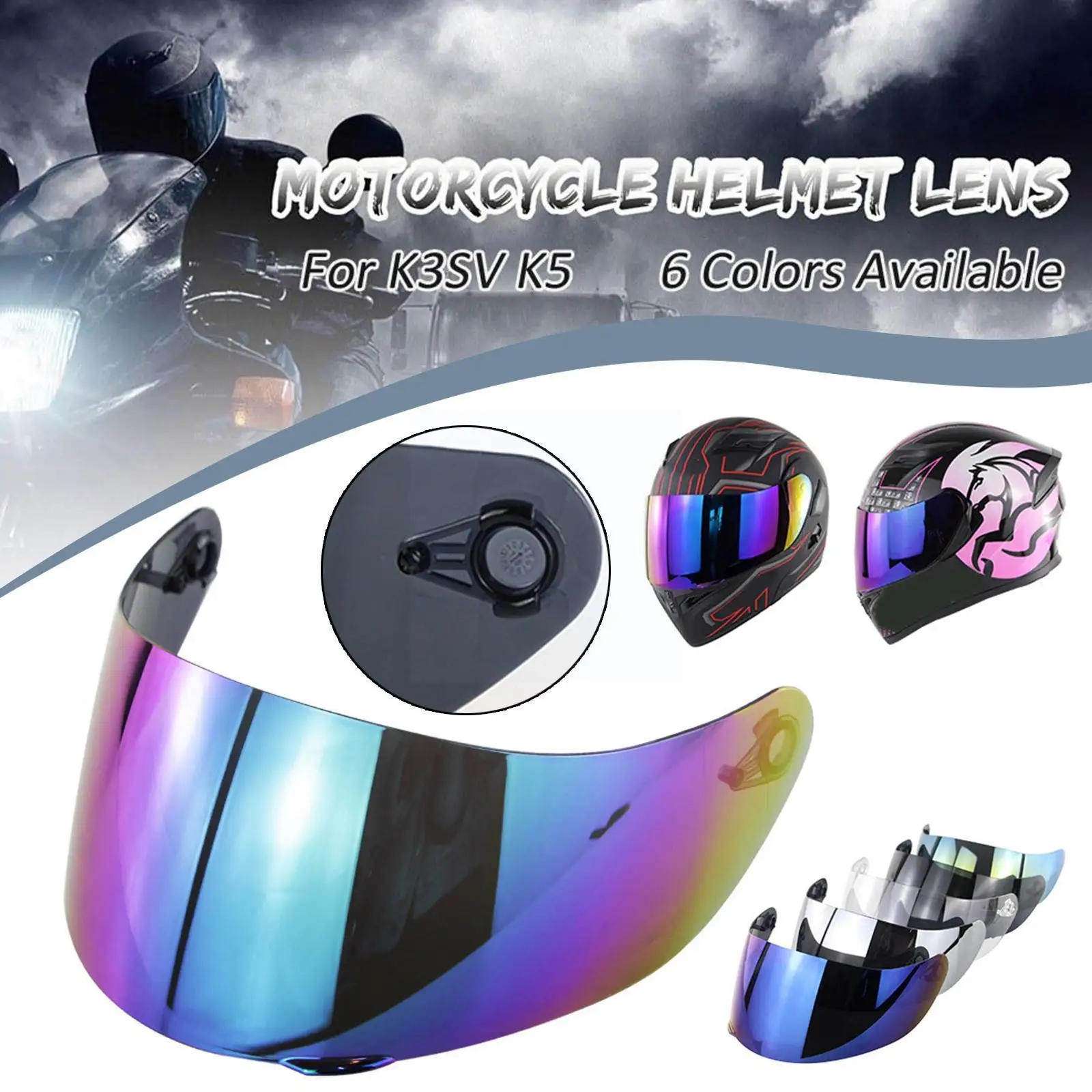 

Motorcycle Helmet Visor Fit For K1 K3sv K5 Anti-scratch Sunvisor Windproof Helmet Visor Motorcycle Accessories Q0a6