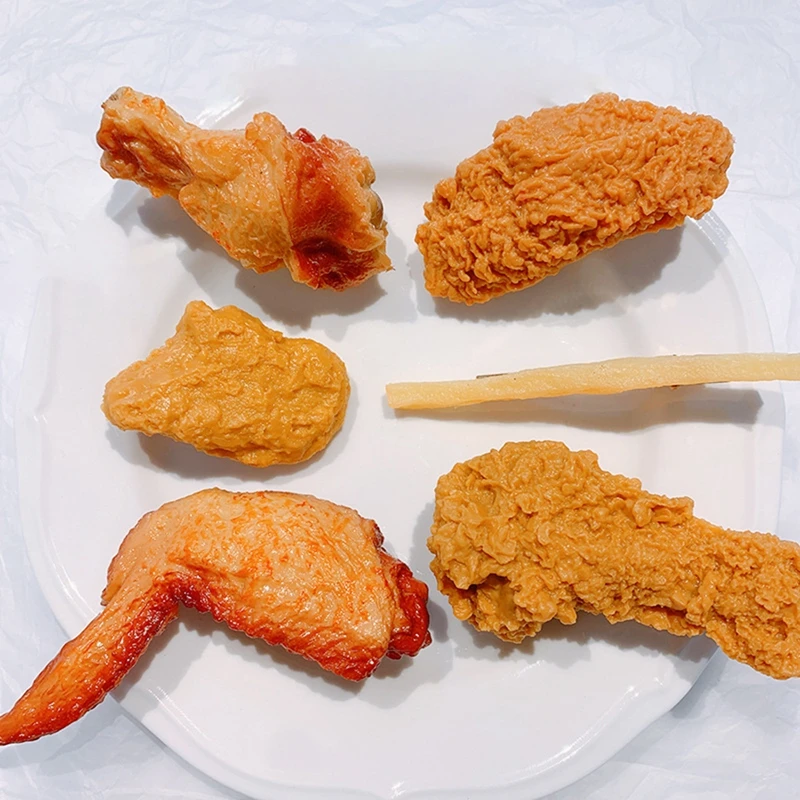 

Simulation Food Fried Chicken Hairpin Funny Roasted Chicken Legs Crispy Wings French Fries Hair Clips Hair Accessories Jewelry