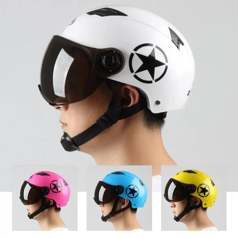

Шлем для электрического автомобиля, мотоциклетного шлема, летний солнцезащитный шлем для мужчин и женщин, универсальная Милая жесткая шляпа