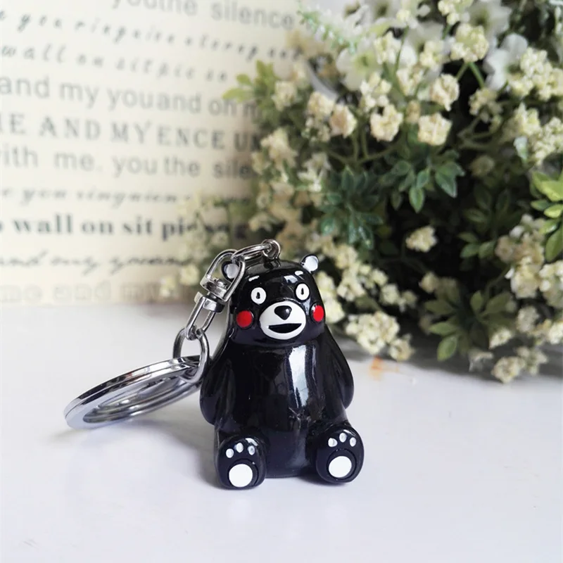 

Брелок для ключей Jiji Kumamon, мультяшная кукла Q из ПВХ с одной подвеской, украшение для школьного портфеля, игрушка для пар, подарок на день дете...