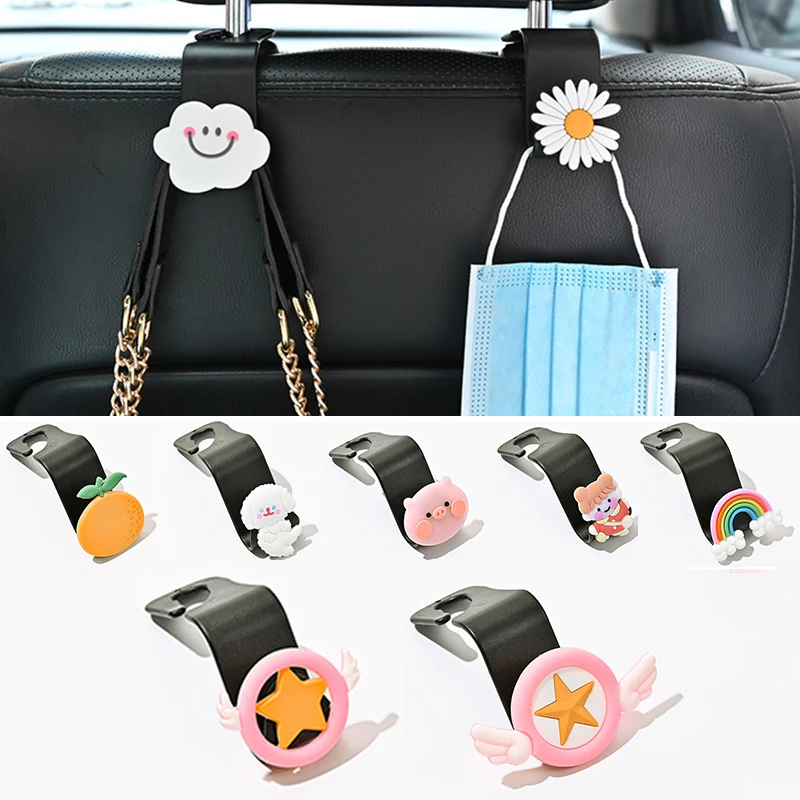 Storage Bag Hanger Stars Wing Fruit Pig Hooks Decoration Auto Interior Accessories