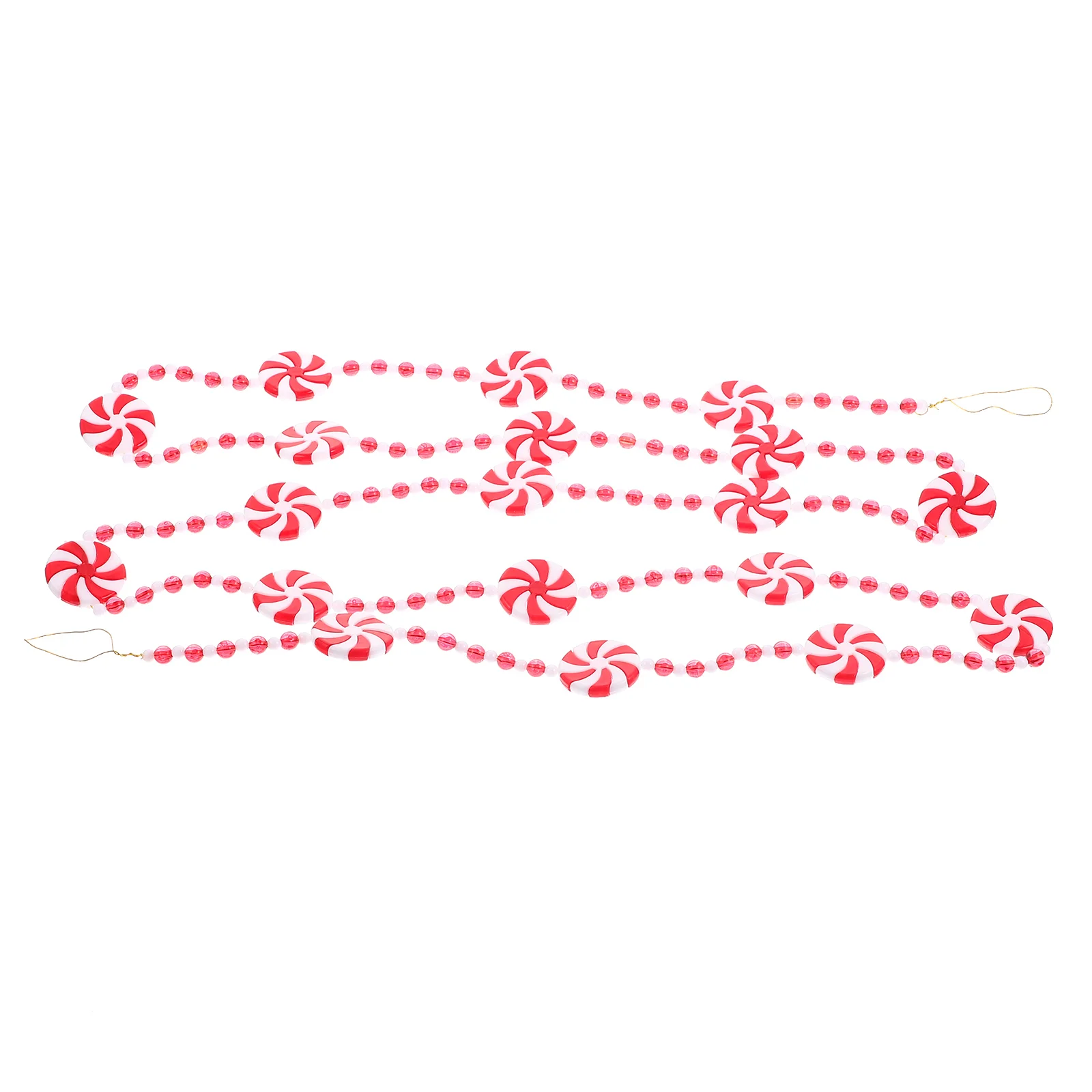 

Christmas Candy Garland Tree Decorationsdecor Hanging Peppermint Ornaments Cane Beads Ornamentbeadpendant String Diy Decoration