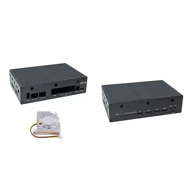 Алюминиевый корпус для Banana Pi R4