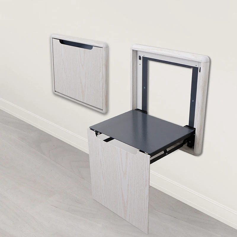 Скрытый настенный складной стул домашний шкаф для обуви входа в ванную стулья