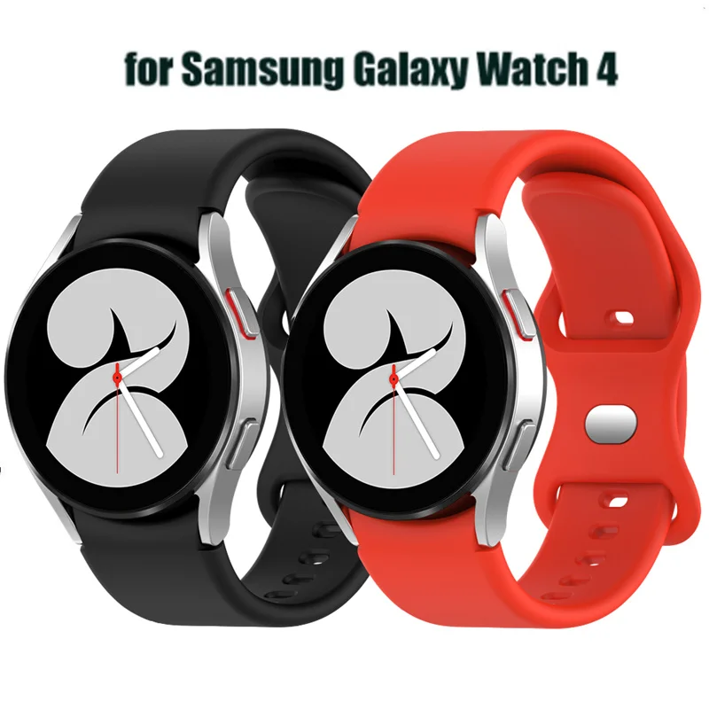 

Silicone Strap For Samsung Galaxy Watch4 classic 44mm 40mm/Galaxy Watch 4 46mm 42mm Sport Band Replacement Wristbands 1:1 buckle