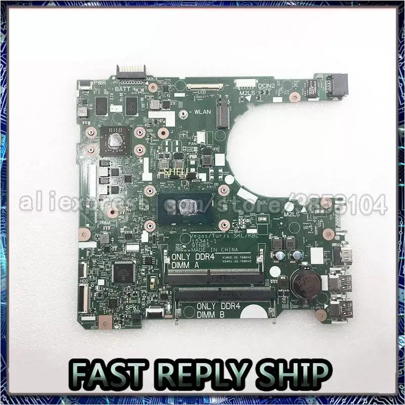 SHELI для DELL 0XT2G4 XT2G4 Inspiron 15 3567 3467 Материнская плата ноутбука I3-6006U 15341-1 DDR4