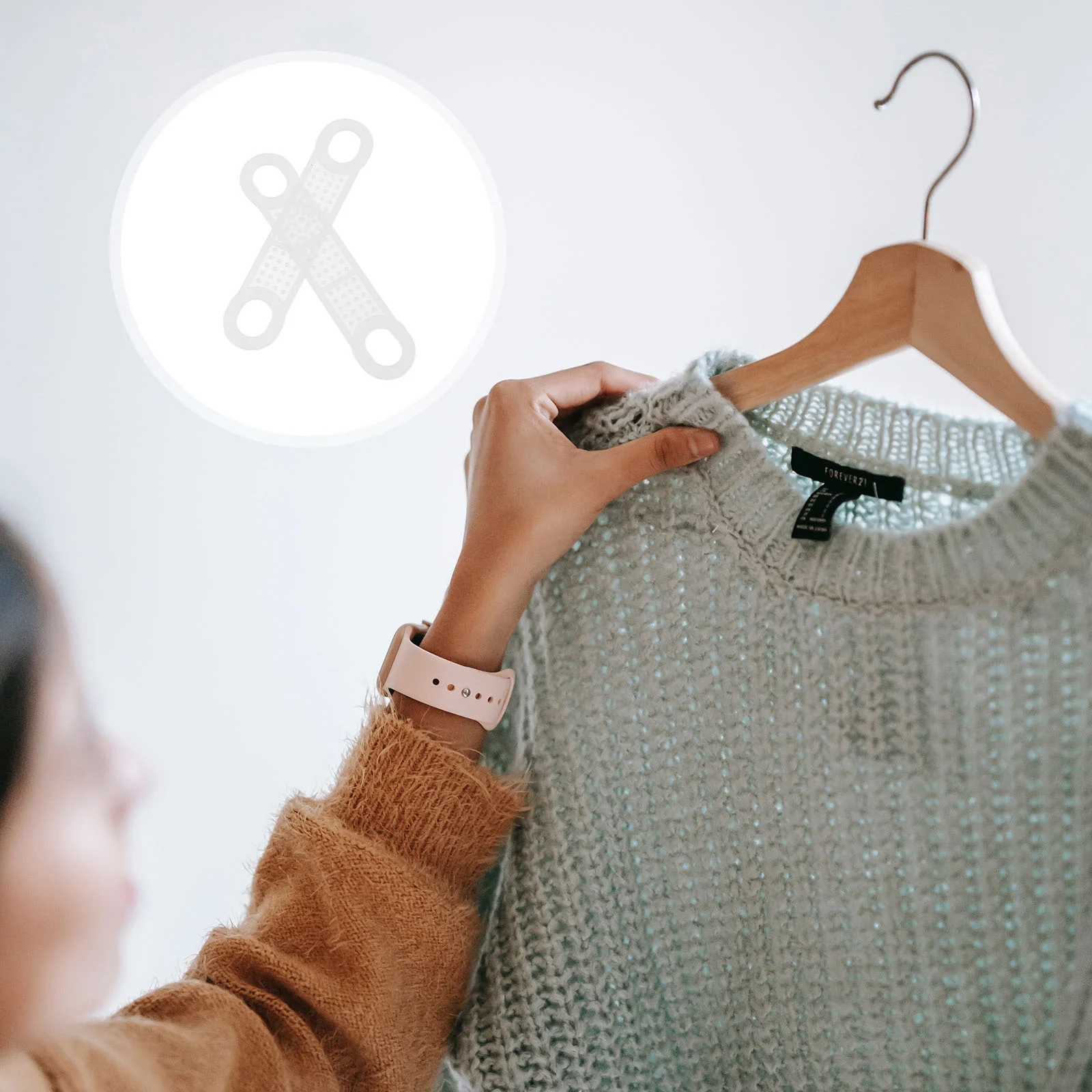 

Вешалка-лента для одежды, Нескользящая силиконовая лента