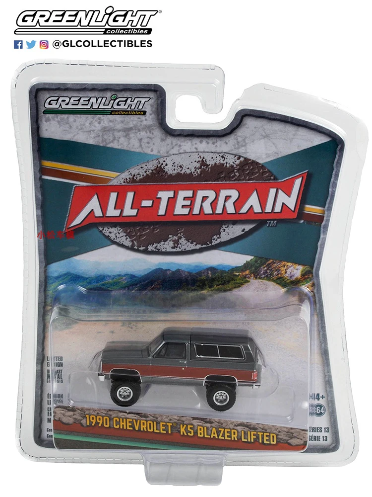 

GreenLight 1:64 Scale Chevrolet K5 1990 Blazer Lifted Alloy Car Model Collection