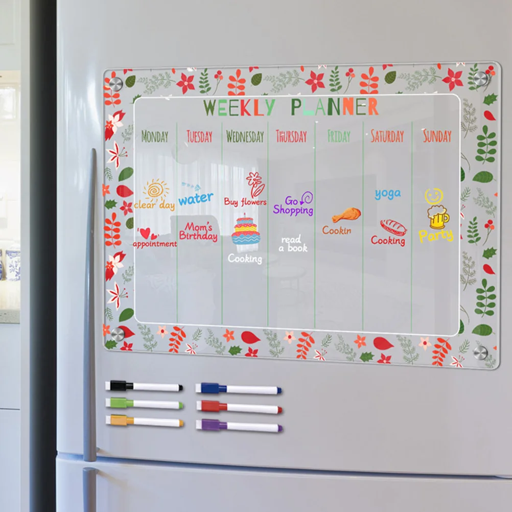 

Erasable Writing Board Clear Magnetic Dry Erase Fridge Message Daily Planning Refrigerator Refrigerators Planner Acrylic