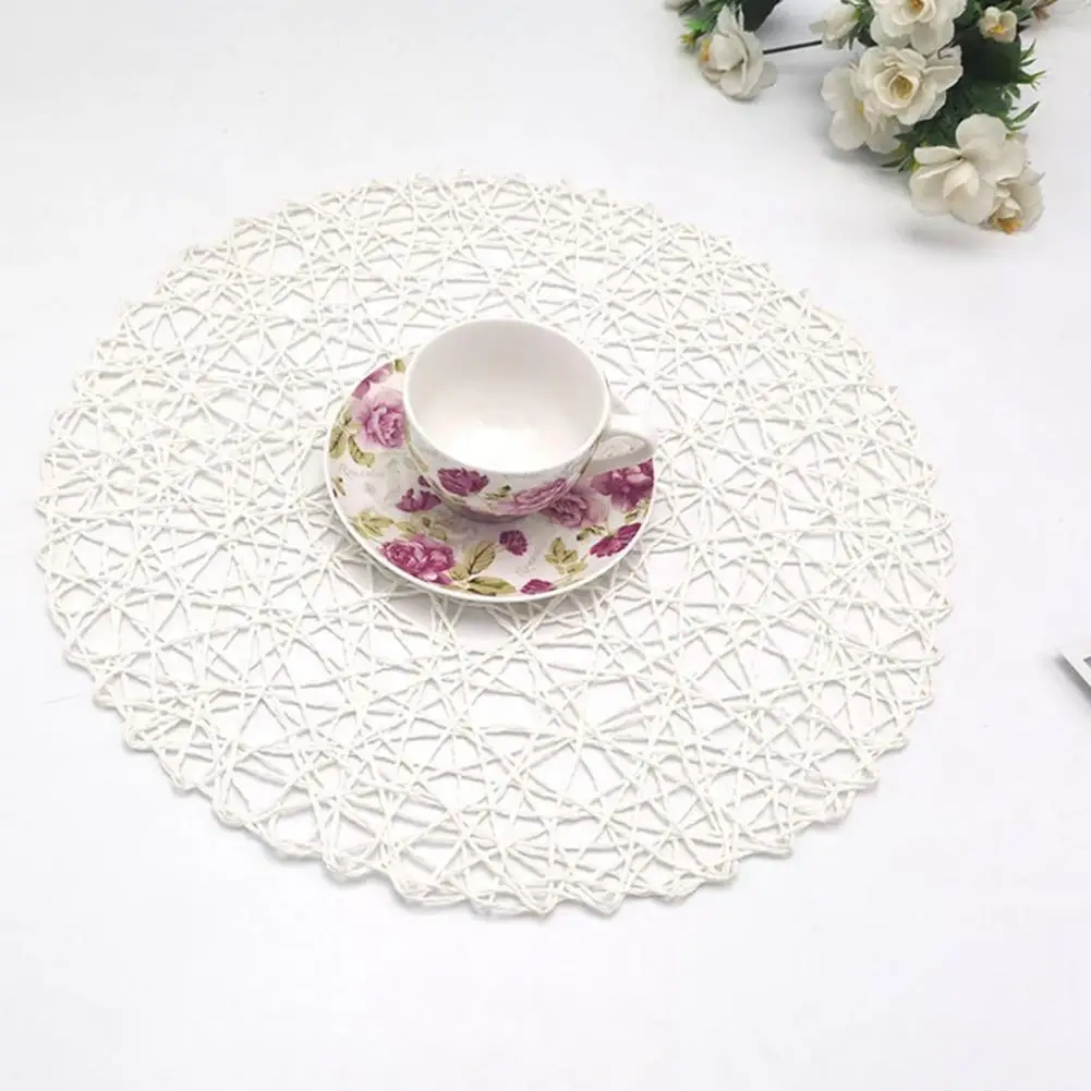 

Bowl Mat Decoration Placemat Multifunctional Wear Resistant Paper Home table Placemats for Cafes