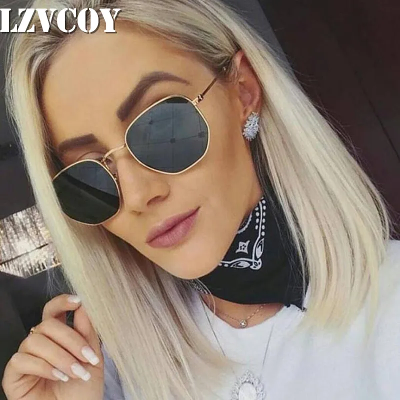 

Солнцезащитные очки поляризационные для мужчин и женщин, роскошные небольшие зеркальные солнечные очки с квадратными линзами, для вождени...