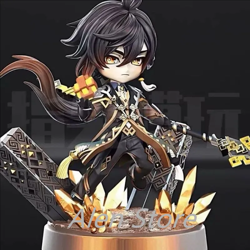 Фигурка Genshin Impact Zhongli Q версия экшн-фигурка GK красивая статуя коллекционная модель