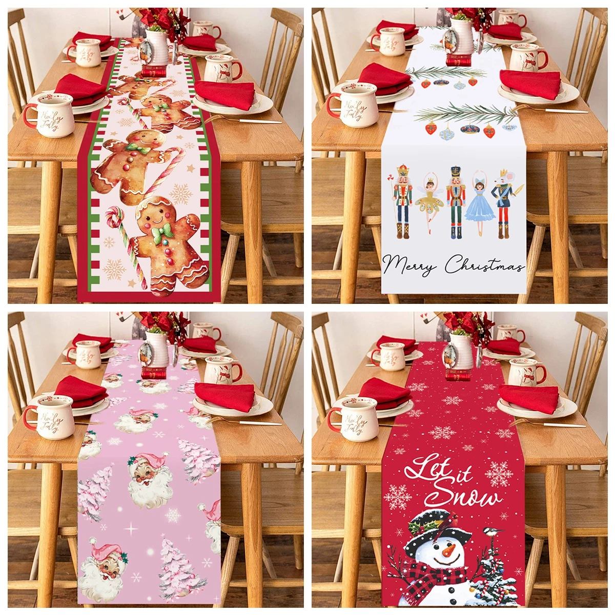 Рождественская настольная дорожка