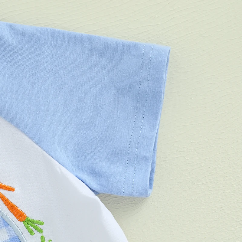 Пасхальная одежда для маленьких мальчиков футболка с короткими рукавами и