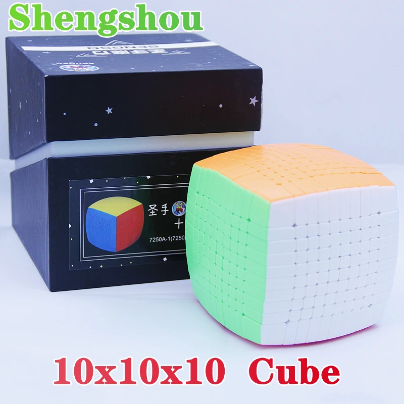 Shengshou 10x10 куб Магическая скорость 10x10x10 Обучающие Кубики Игрушки волшебный пазл