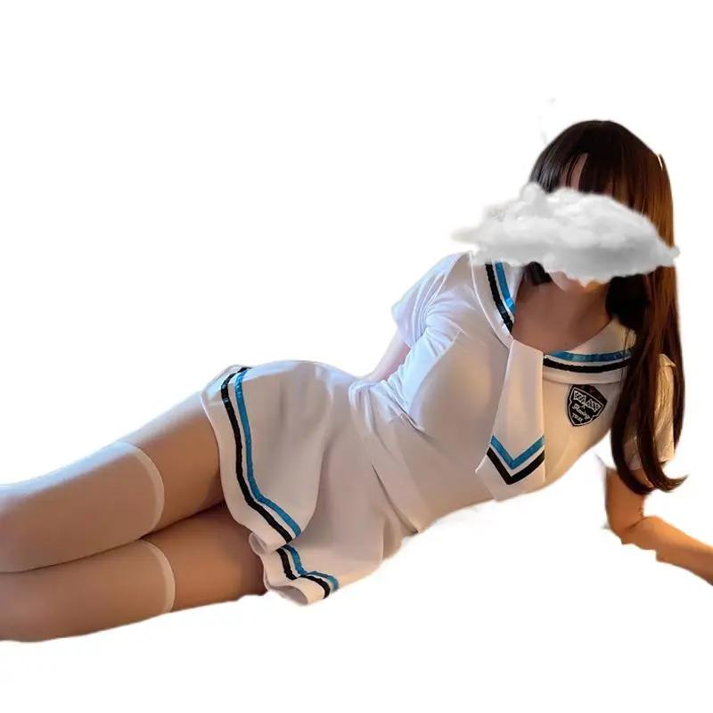 

Patchwork Sailor Collar Women Sexy Cosplay Costumes Schoolgirl Japanese Kawaii Student Uniform Suit With Lovely Panties Soft New