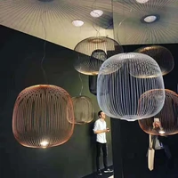 nordic foscarini spokes pendant lamp island birdcage hanging light italian designer indoor lighting home decor fixture lamparas