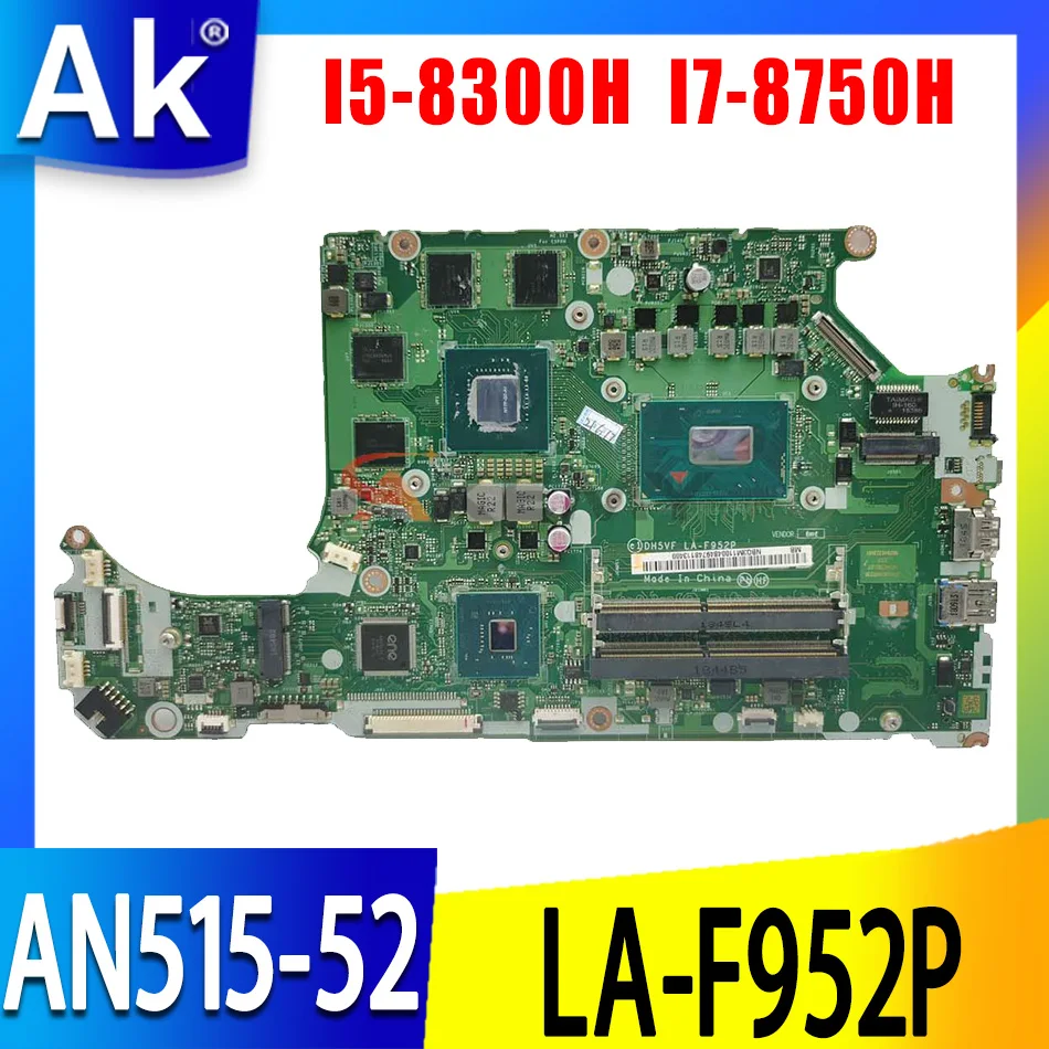 

AN515-52 LA-F952P Motherboard for Acer AN515-52 DH5VF LA-F952P Laptop Mainboard with GTX1050TI/GTX1050 V4G GPU I3 I5 I7 CPU
