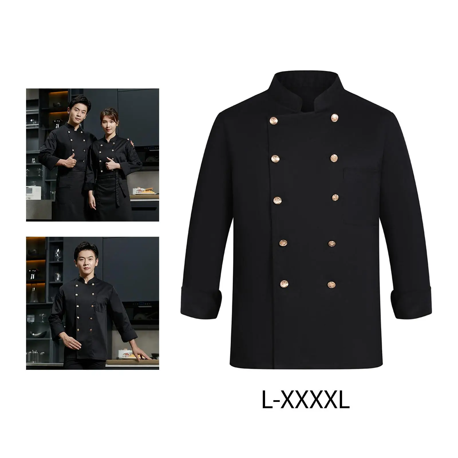 Athleticsshop 2018 Куртка шеф-повара Executive Food Service для общественного питания