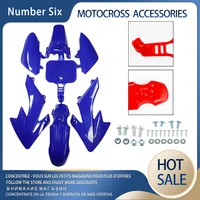 for honda xr50 crf50 507090110125cc pit dirt bike motorcycle fairing kit body kit plastic fender fender license plate cover