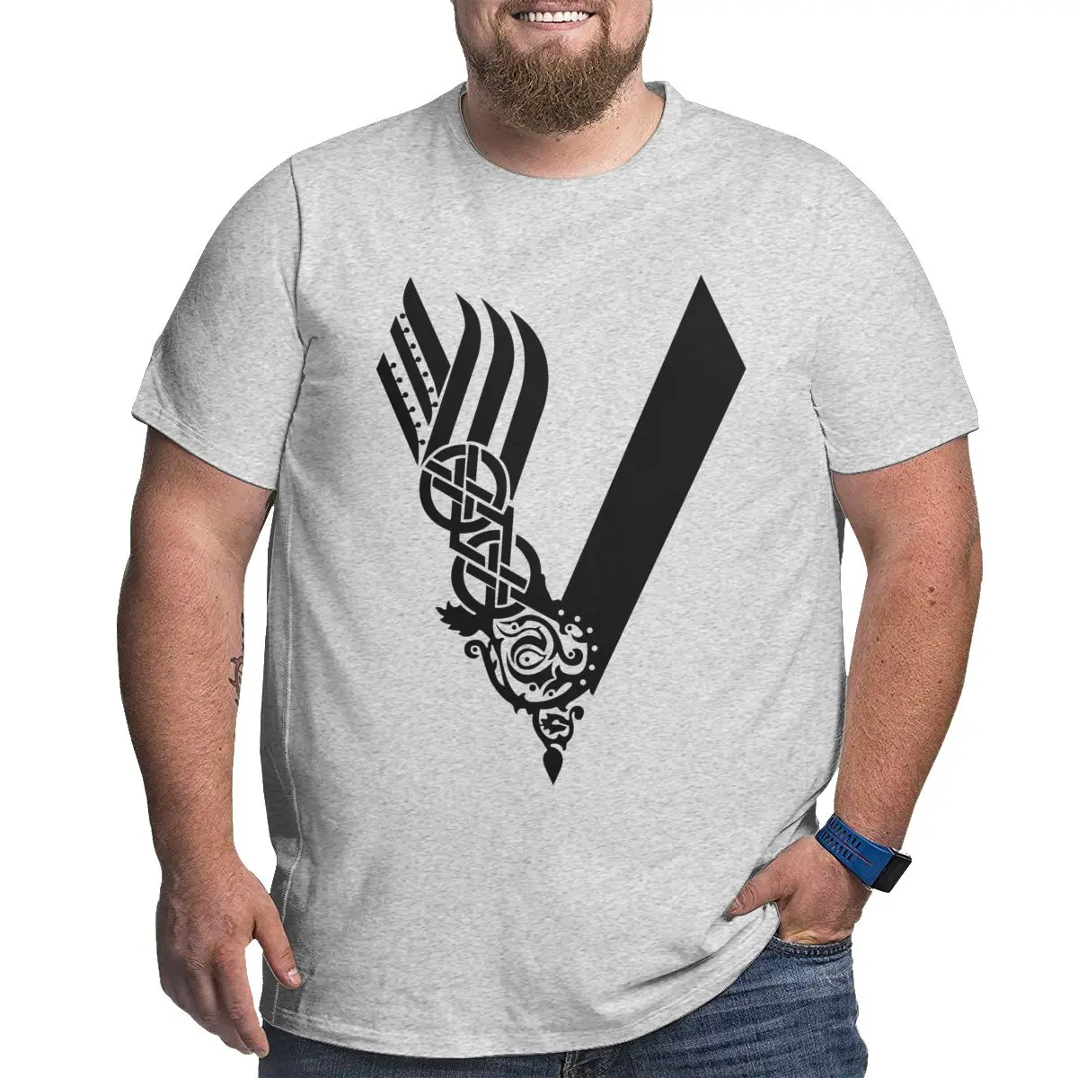 

Big Size T-shirt VIKINGS Vikings Posters And Art Prints Joke R339 Novelty Big Tall Man Oversized Plus Size Tees Tops