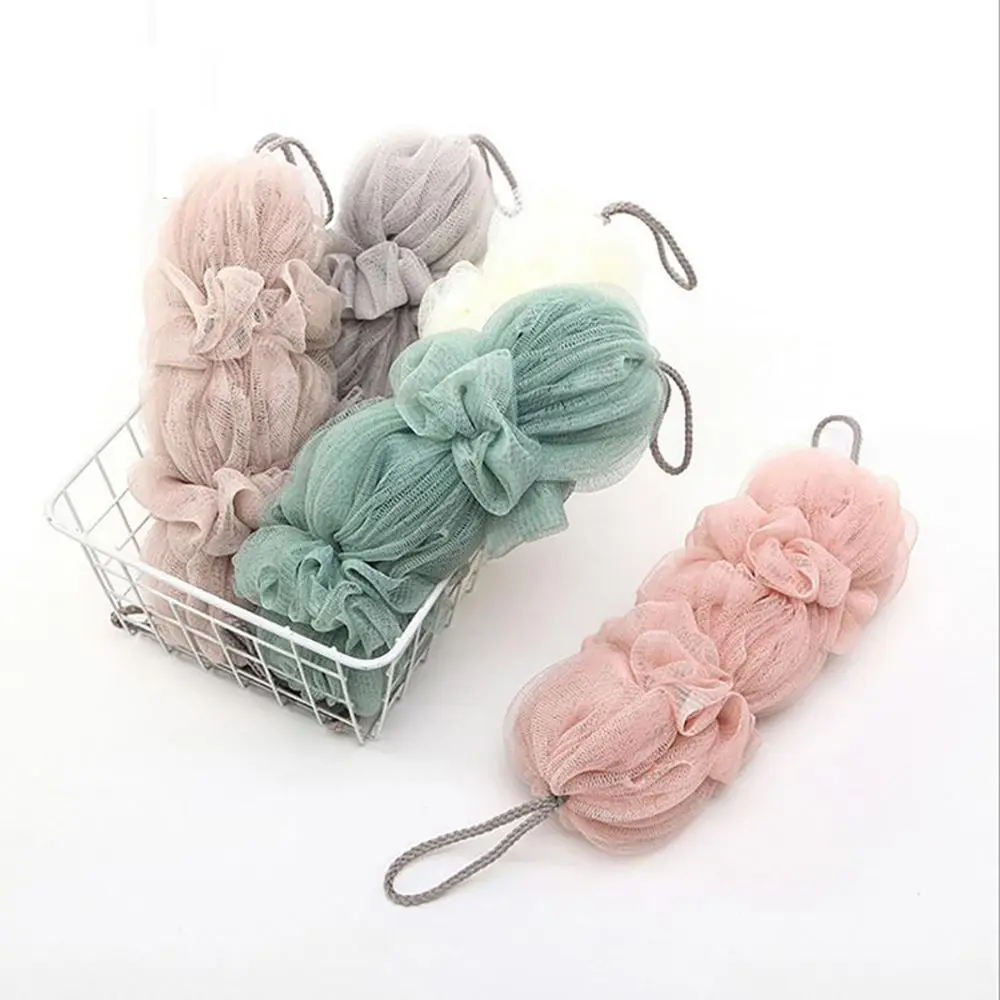 

Губка для душа с воздушными шариками для отшелушивания тела губка для душа для очищения тела аксессуары для купания мягкий массажный сетча...