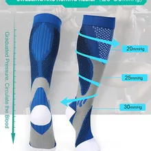 Compression Socks Football Socks Running Outdoor Sports  Crossfit Flight Travel Nurses Men WomenCompression Stockings Plus Size 