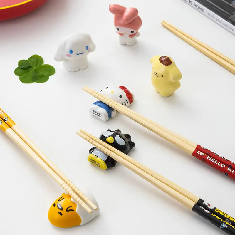 

Kawaii Sanrio Household Bamboo Chopsticks Anime Cartoon Hello Kittys My Melody Cinnamoroll Cute Chopstick Bamboo Chopsticks gift
