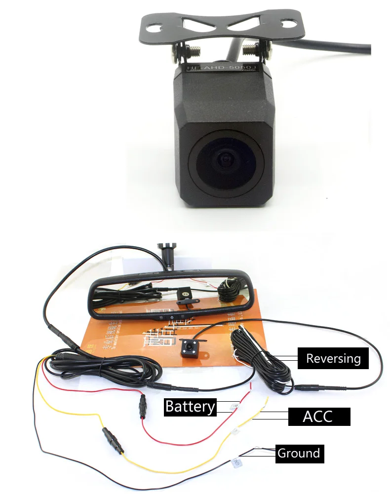 Зеркало заднего вида ANSHILONG 5 дюймов 2K DVR + 1080P