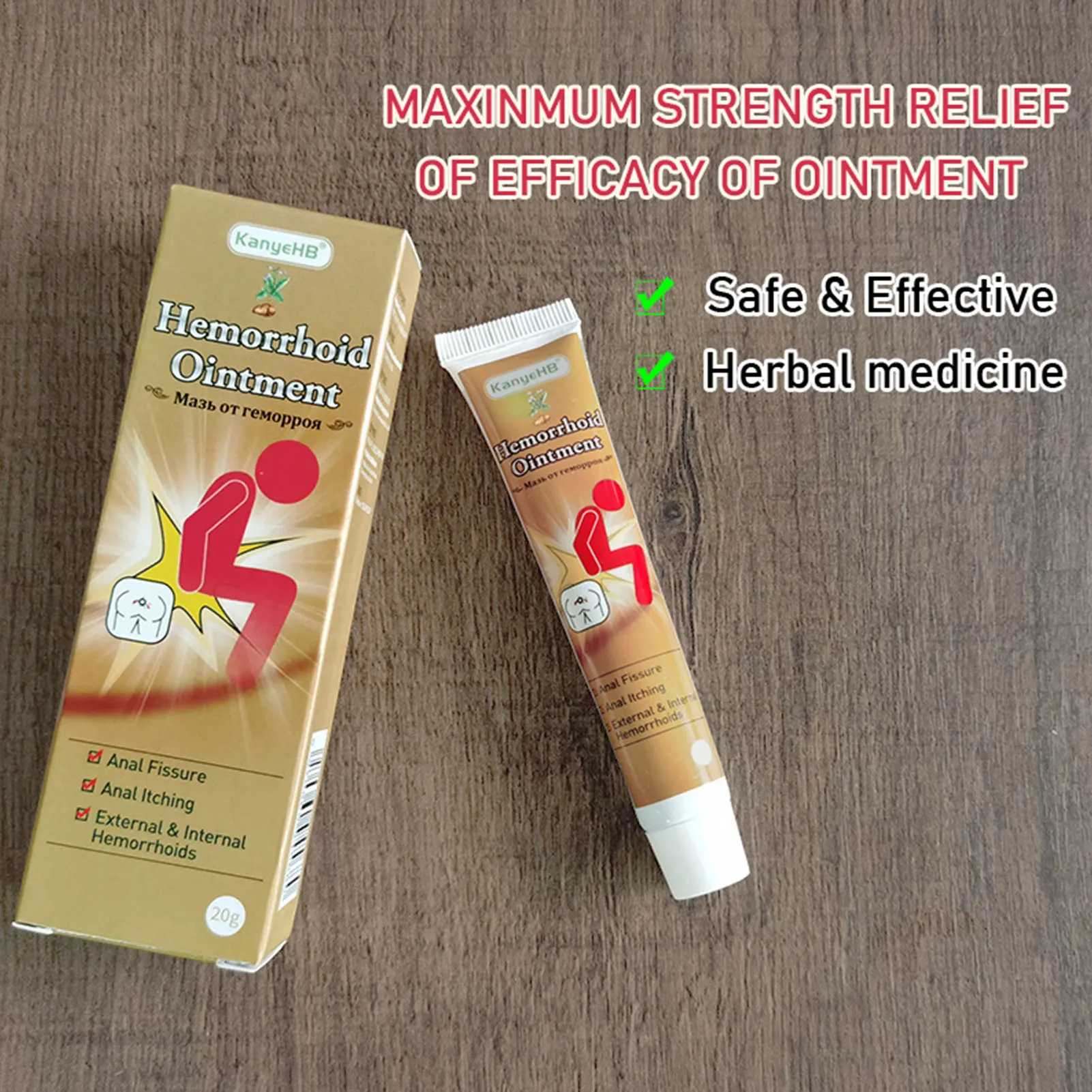 

Hemorrhoid Treatment Ointment 20g Effective Hemorrhoids CreamMulti-symptom Pains Relief From Hemorrhoids Piles Itching Burning