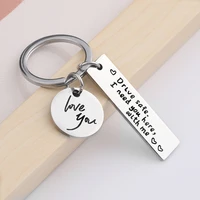 drive safe i need you here with me stainless steel keyring keychain charms women jewelry accessories pendant gifts fashion