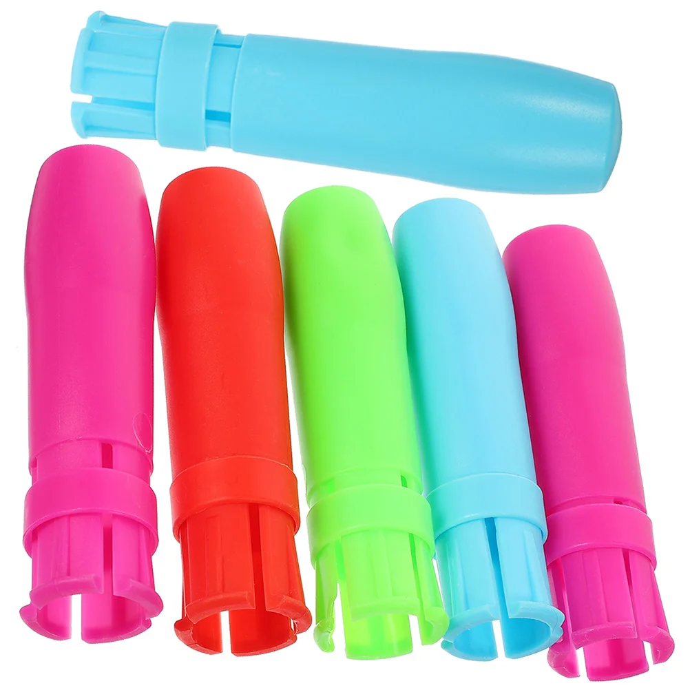 

Plastic Chalk Holder Reusable Chalk Extender Colourful Chalk Clip Water-Soluble For Teachers Writing Drawing Board Access