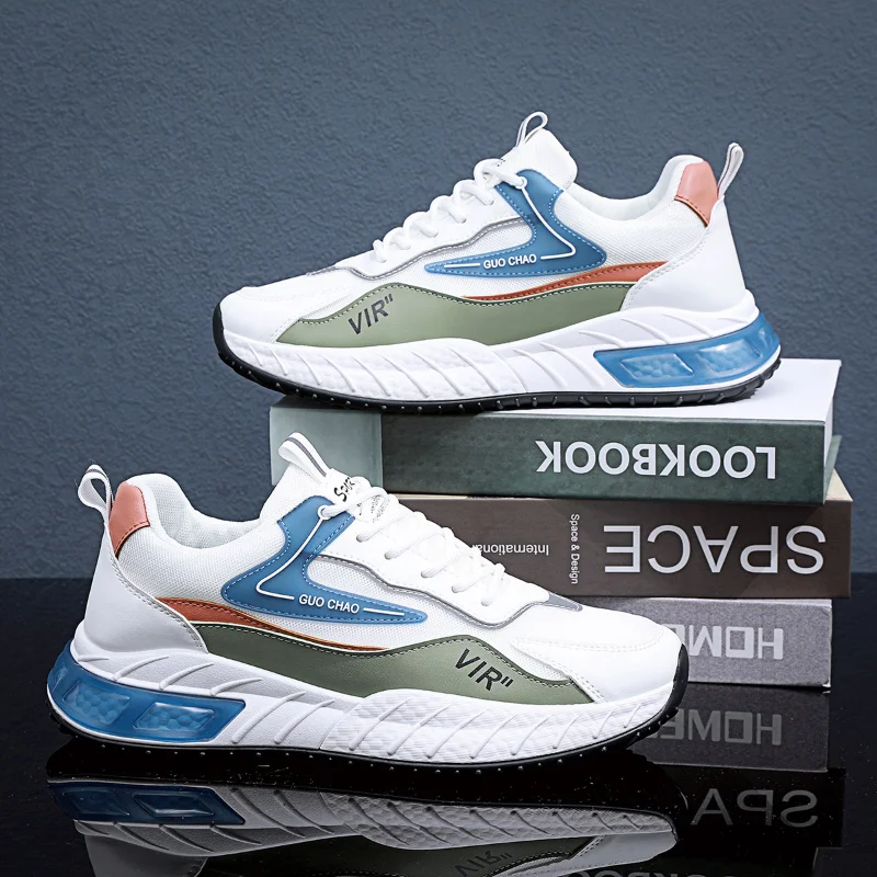 

Легкие мужские спортивные туфли, дышащие, с мягкой подошвой, Уличная обувь для прогулок, весна-осень