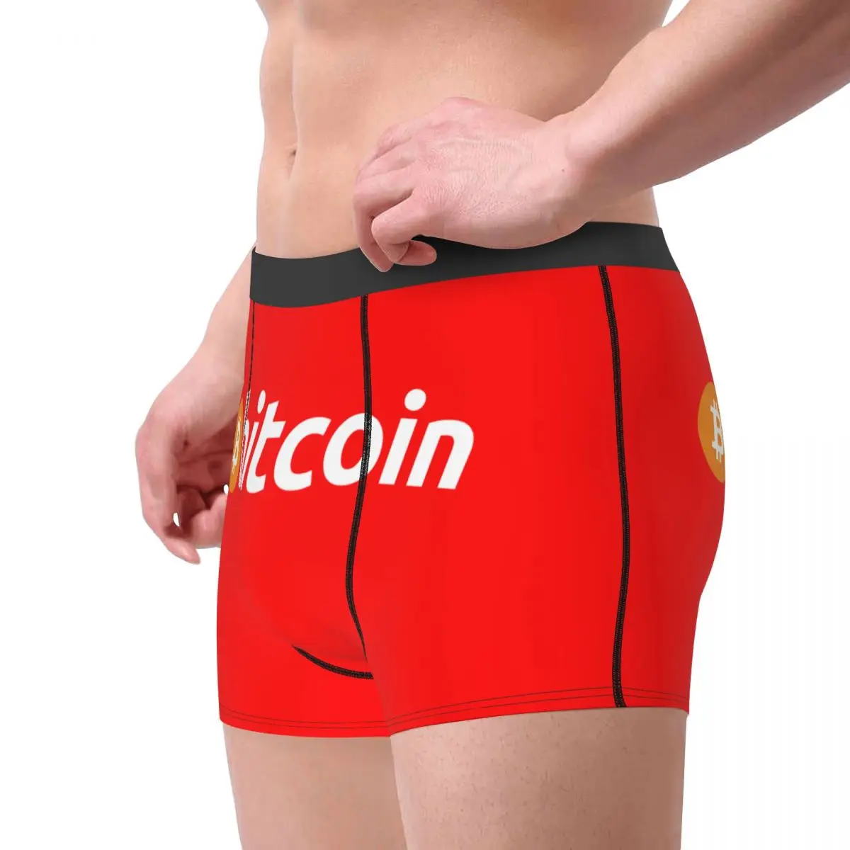 Оригинальное нижнее белье с биткойнами на заказ мужские эластичные