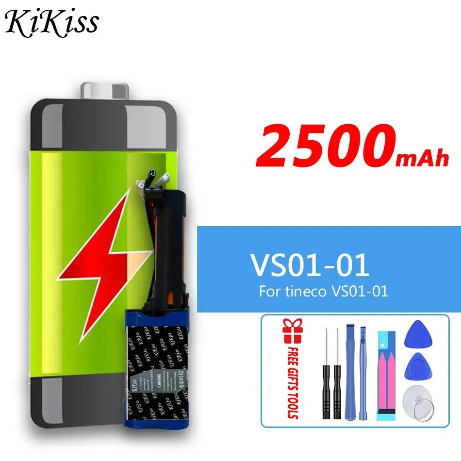 

Мощная батарея 2500mAh KiKiss VS0101 для tineco VS01-01 Bateria