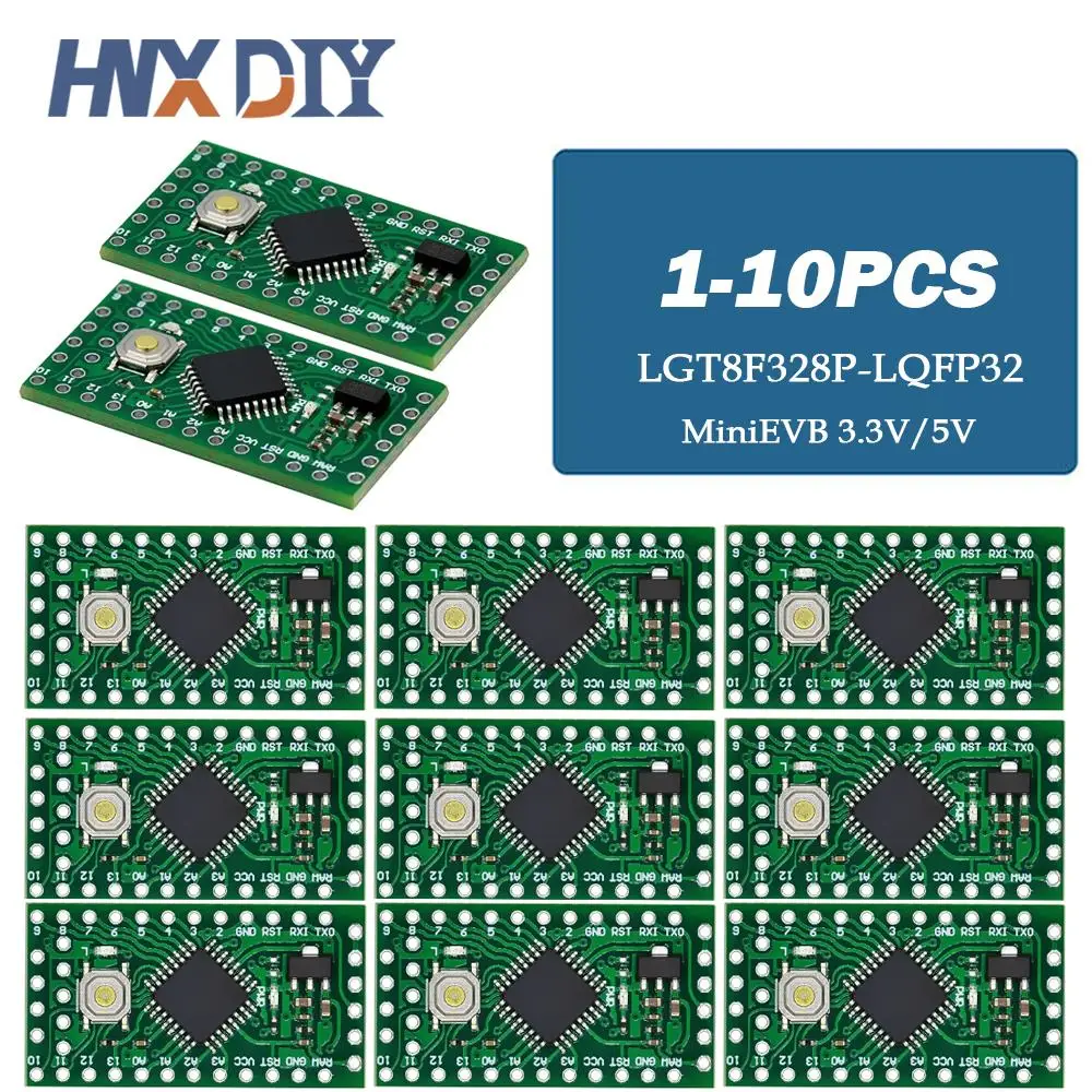 1-10 шт. LGT8F328P LQFP32 MiniEVB 3,3 В/5 В заменяет Pro Mini ATMEGA328P полностью совместима с Arduino, используемый драйвер