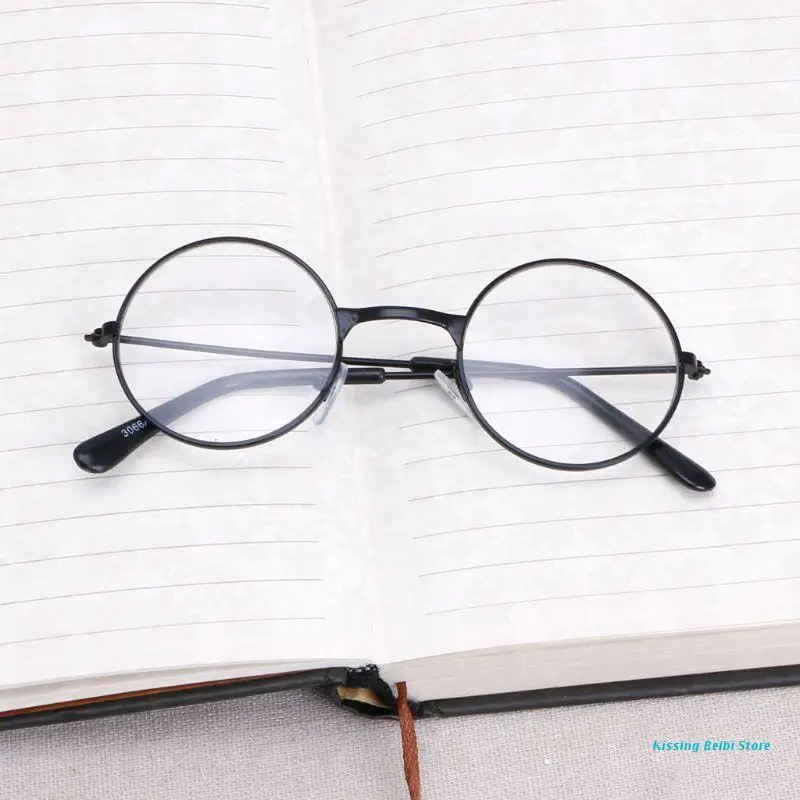 

Kids Women Men Fashion Vintage Retro Metal Frames Clear Lens Glasses Eyewear Big Drop Shipping