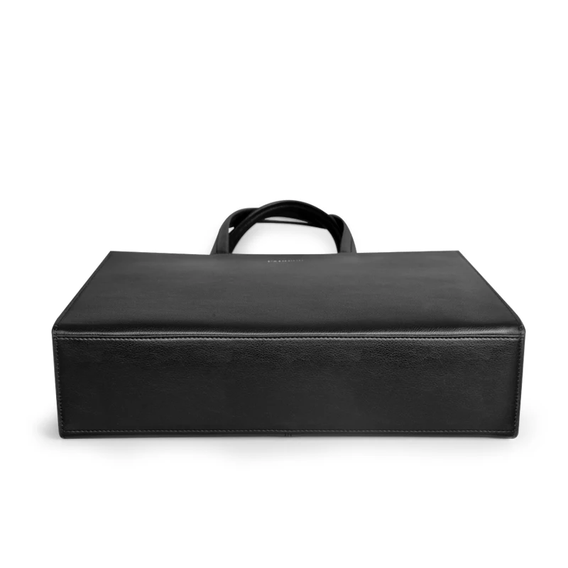 PADIEOE Business men's briefcase Portable leather bag Tote bag Large capacity file bag Cowhide men's bag