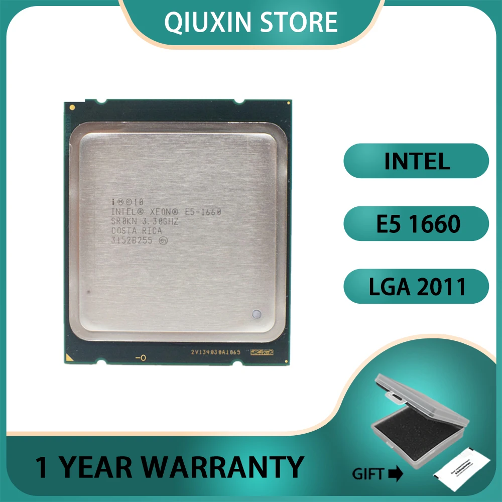

Intel Xeon E5 1660 server Processor 6 Core CPU 3.3GHz 15M 130W SR0KN LGA2011