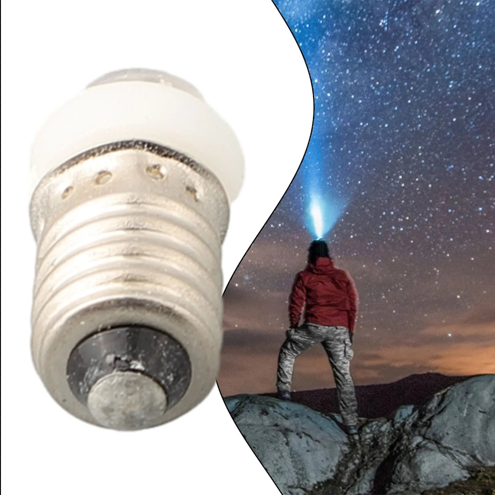 Лампа для фонарика 6000K аксессуары 0 5 Вт 3/4 5/6 В трава + металл замена фонаря серебро