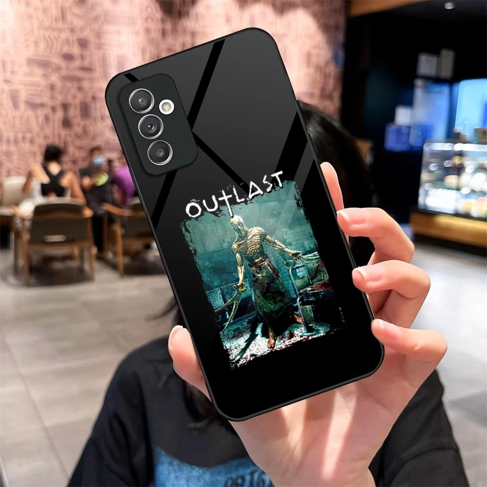 Чехол для телефона Horror Outlast Game Glass Samsung Galaxy S24 S25 S20 S21 S22 S23 Ultra Fe Plus A34 A54 A16 A24 A53 M54 Cover