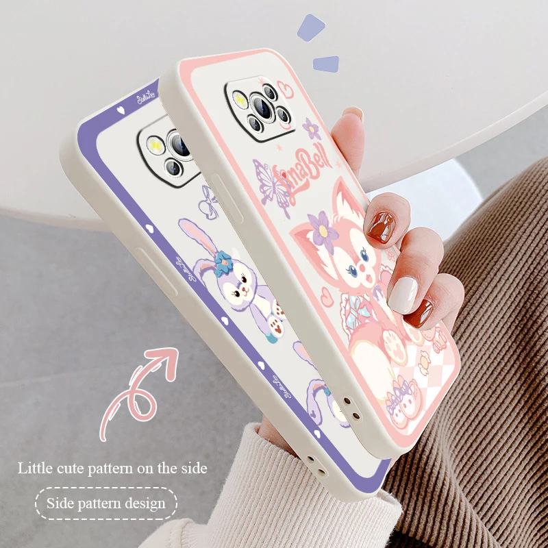 

Liquid Rope Funda Lena Belle Star Dew Disney Phone Case For Xiaomi Mi Poco X4 X3 C40 C3 M4 M3 F4 F3 GT Pro NFC 5G Soft Cover